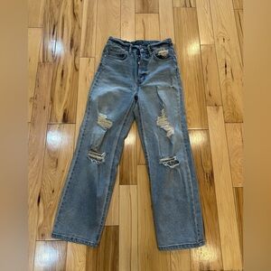 Wild Fable size 2 Distressed Blue Jeans